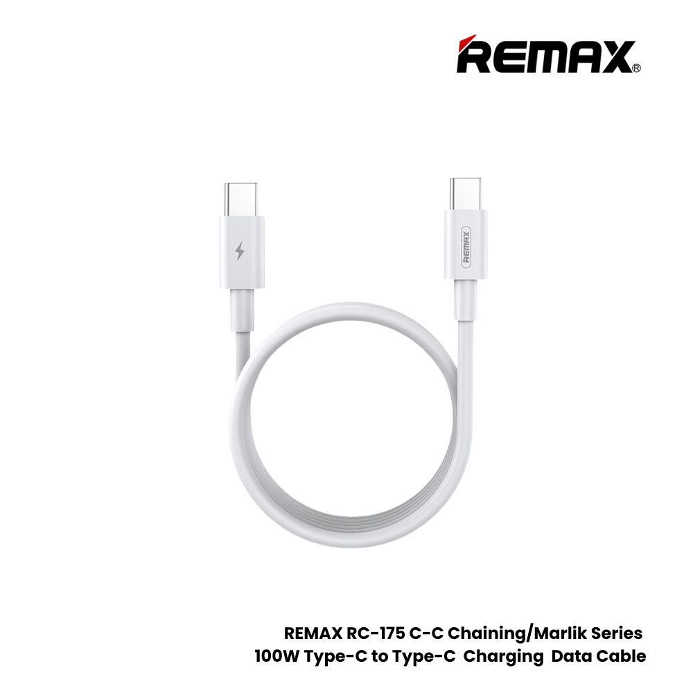 REMAX Marlik RC-175c USB-C na USB-C kabl 100 W, 1 m, beli