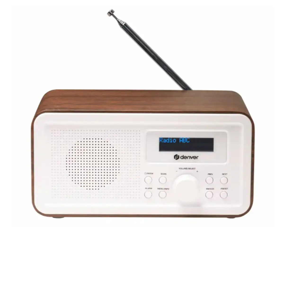 Stoni DAB+ i FM radio Denver DAB-30DW, tamno drvo