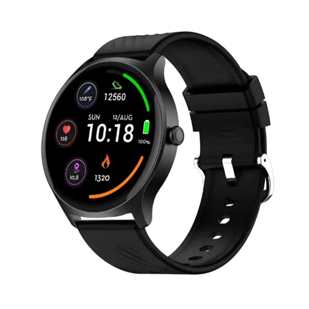 Pametni sat Denver SWC-387B, 1,43″ AMOLED, crni
