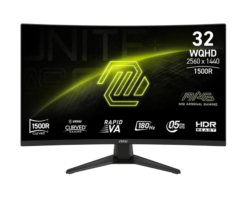 MSI MAG 321CQF E18 31,5" WQHD 180 Hz zakrivljeni gejming monitor