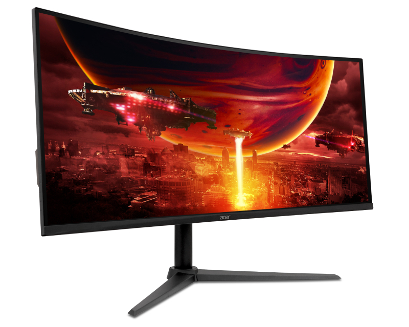 Acer Nitro ED340CUR X0 34-inčni zakrivljeni UWQHD gaming monitor, 200 Hz