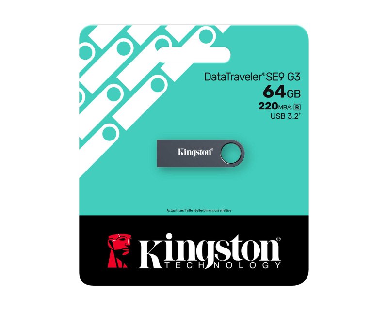 Kingston DataTraveler SE9 G3 64GB metalni USB stik tamni nikl
