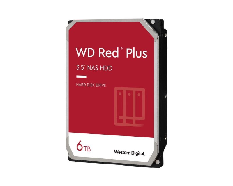 Western Digital WD Red Plus 6 TB 3,5″ NAS hard disk (WD60EFPX)