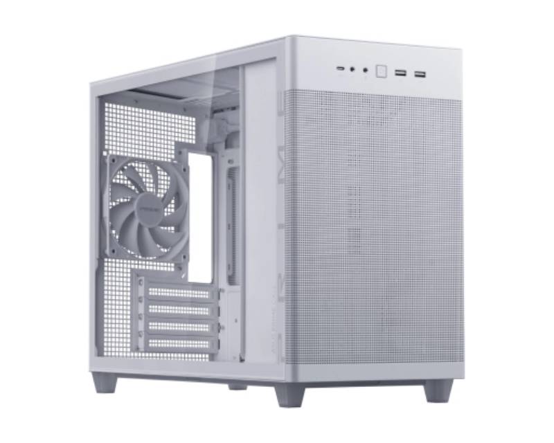 ASUS Prime AP201 TG White belo microATX kućište sa kaljenim staklom