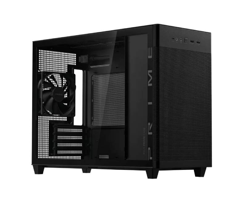 ASUS Prime AP201 TG crno Micro-ATX kućište sa kaljenim staklom