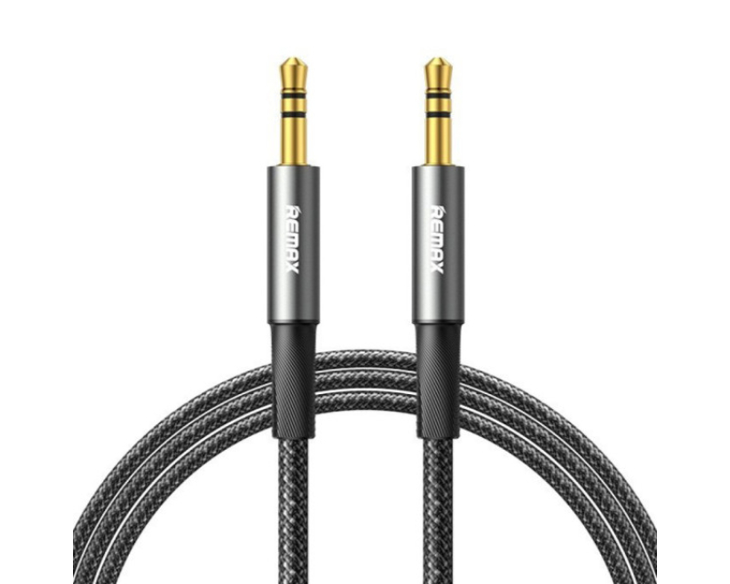 Remax AUX stereo kabl 3,5 mm na 3,5 mm, 1,2 m, crni