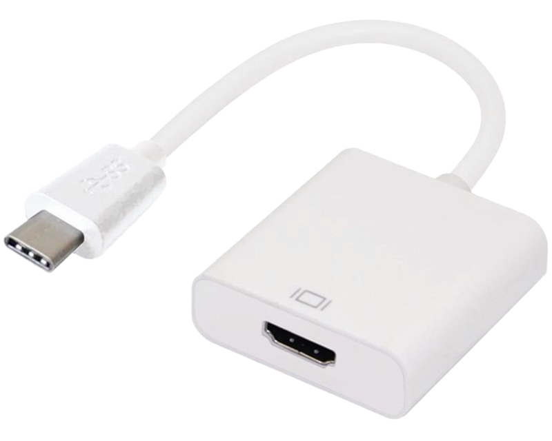 E-Green USB-C na HDMI video adapter, sivi