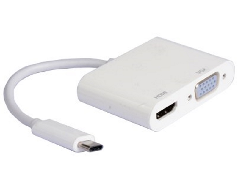 E-Green OST03616 USB-C na HDMI i VGA video adapter