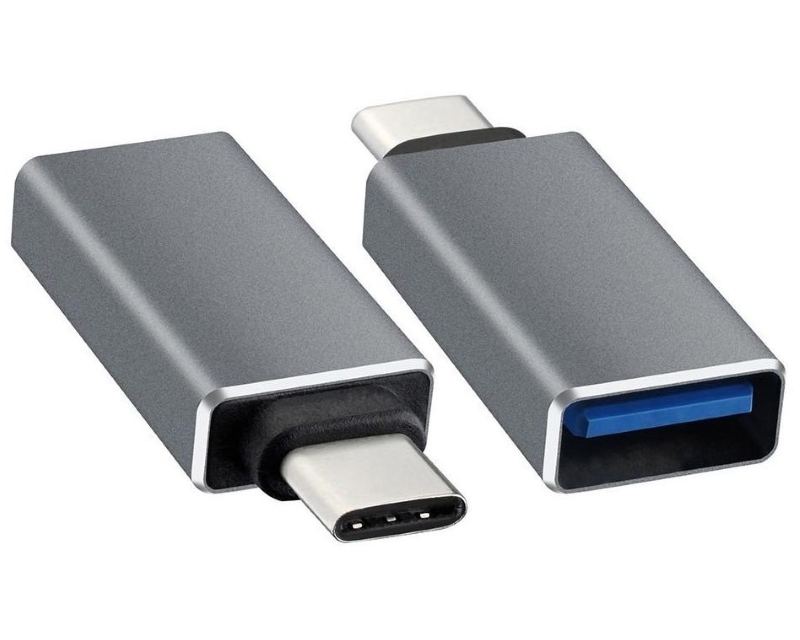 E-Green OST03449 USB-C na USB-A 3.0 adapter, crni
