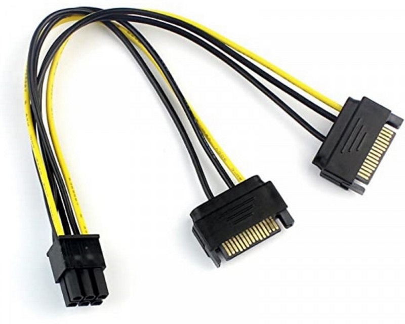 Fast Asia OST05223 6-pin PCIe/VGA na 2x SATA napojni adapter