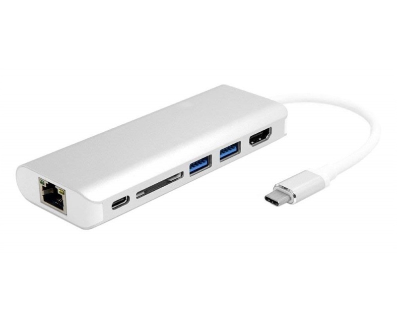 Fast Asia OST03958 USB-C hub sa HDMI, RJ45 i SD čitačem