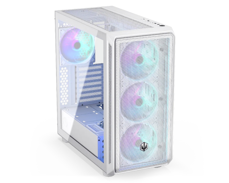ENDORFY Arx 700 White ARGB belo ATX kućište sa 4 ventilatora