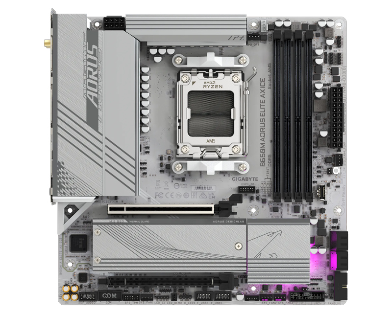 Gigabyte B650M AORUS ELITE AX ICE microATX matična ploča