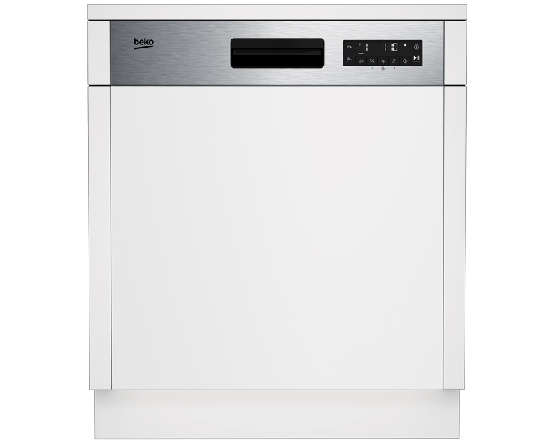 Beko BDSN28530X poluugradna mašina za sudove, 15 kompleta
