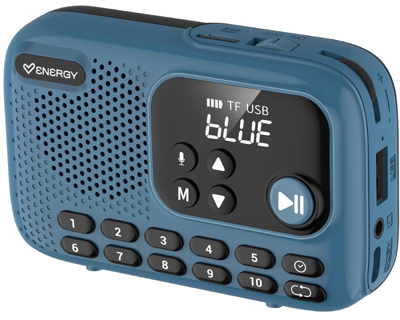 Energy Sistem TunerGo M50034 plavi prenosni FM radio sa Bluetooth-om