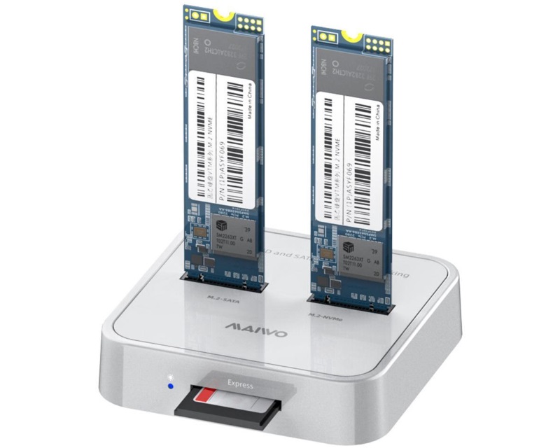 MAIWO K3016SD M.2 SATA/NVMe stanica sa SD Express čitačem, USB-C