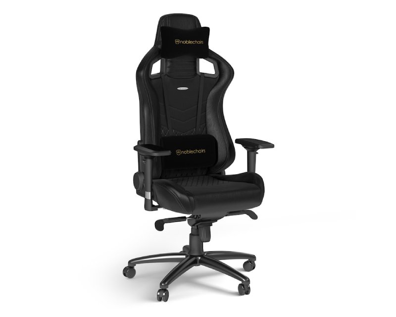 Noblechairs EPIC Real Leather crna gaming stolica
