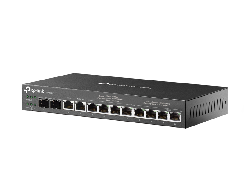 TP-Link ER7212PC Omada VPN ruter sa PoE+ switch-em 110 W