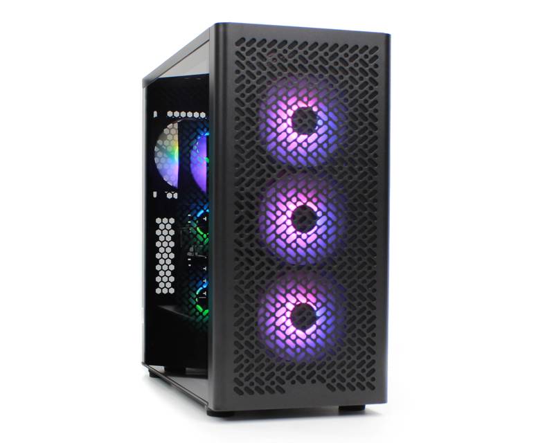 Cooler Master Elite 502 crno Mid Tower kućište sa 3 ARGB ventilatora