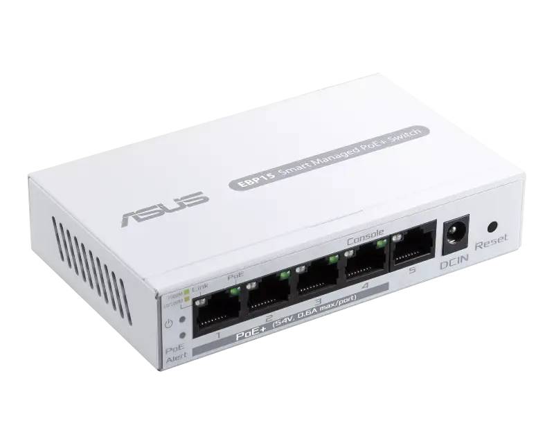 ASUS ExpertWiFi EBP15 5-portni Gigabit PoE+ svič
