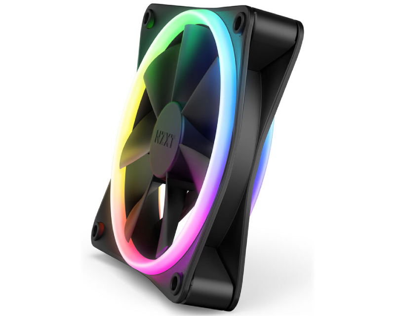 NZXT F120 RGB Duo crni 120 mm ventilator sa dvostranim RGB
