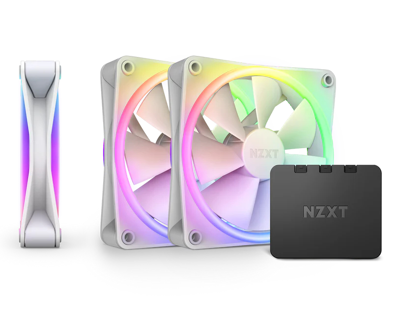 NZXT F120 RGB Duo Triple Pack beli, 3 ventilatora i RGB kontroler