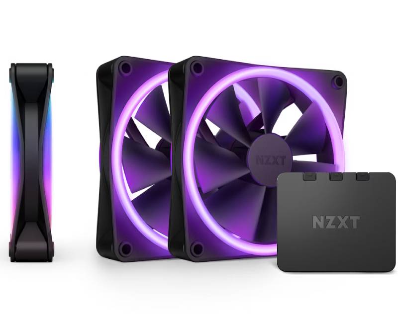 NZXT F120 RGB Duo Triple Pack crni, 3 ventilatora i RGB kontroler