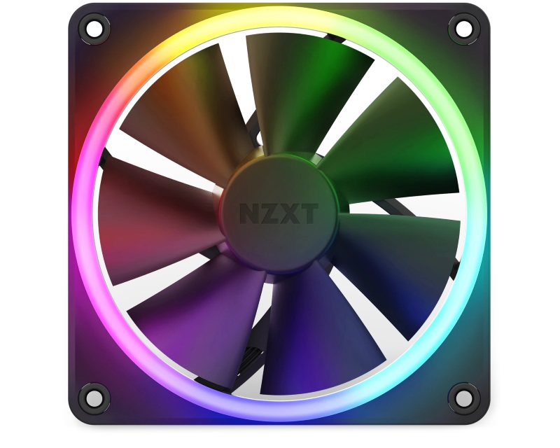 NZXT F120 RGB crni 120 mm ventilator sa adresabilnim osvetljenjem