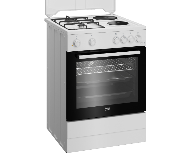 Beko FBE64010WDN kombinovani šporet 60 cm, 4 zone i ventilatorska rerna