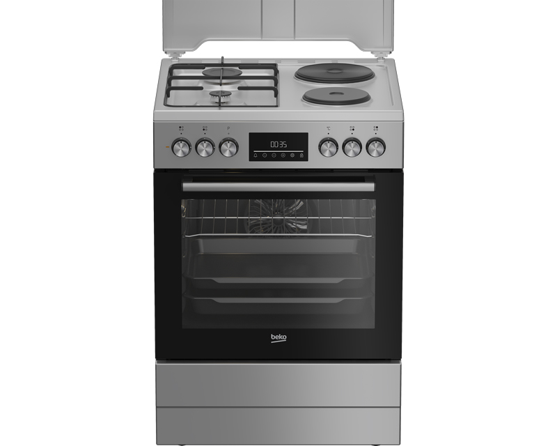 Beko FBE64320SDN crno-sivi kombinovani šporet 60 cm