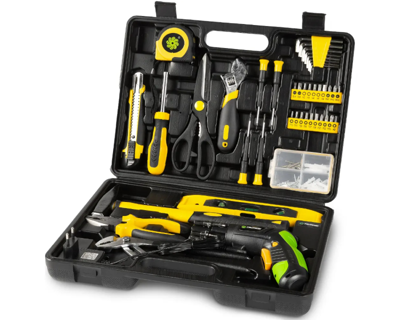 Fieldmann FDG 5018-108AR set ručnog alata i akumulatorski odvijač, 108 delova