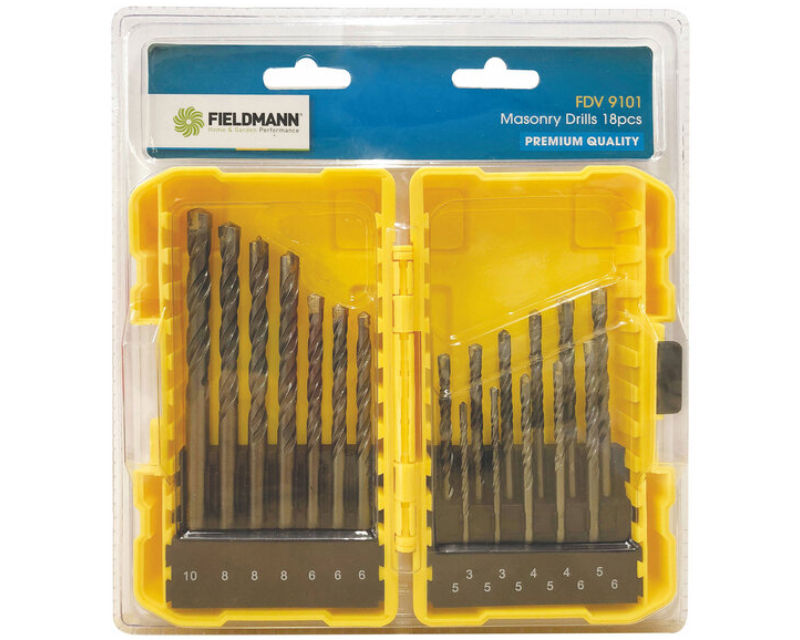 Fieldmann FDV 9101 set burgija za zid, 18 delova