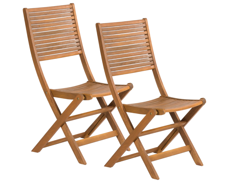 Fieldmann FDZN 4012-T – set 2 sklopive baštenske stolice od akacije