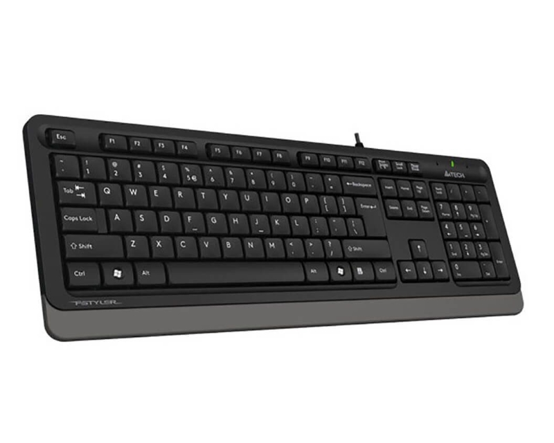 A4Tech FStyler FK10 žična tastatura, US raspored, crno-siva