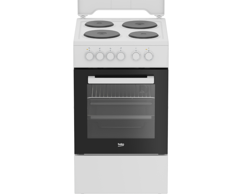 Beko FSS56000W električni šporet sa 4 ringle i rernom 60 l