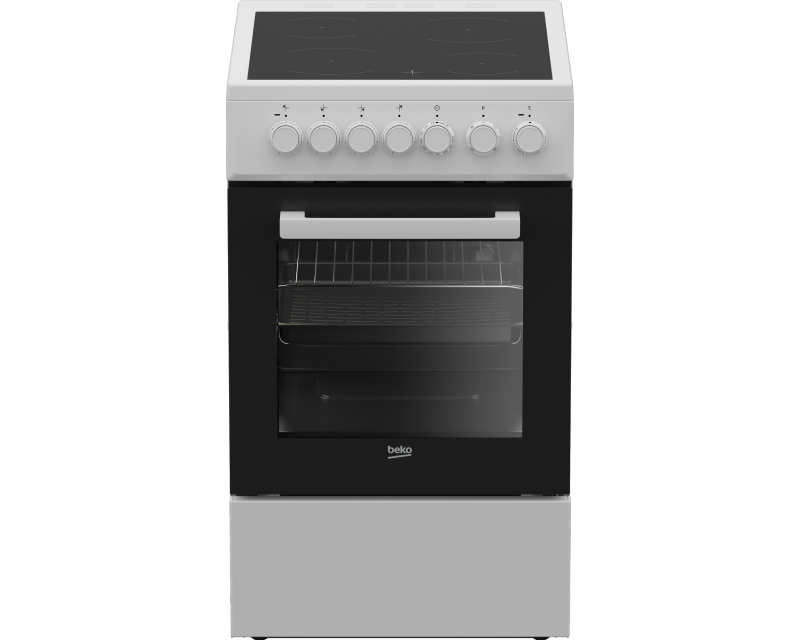 Beko FSS57100GW električni šporet sa staklokeramičkom pločom, 60 l