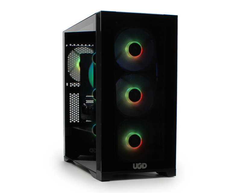 UGD Falcon AM19 Mid Tower kućište sa 4 ARGB ventilatora