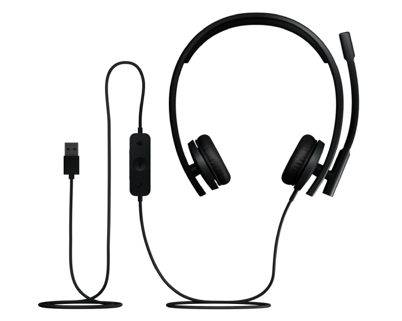 Logitech H570e Teams Stereo USB-A slušalice sa mikrofonom
