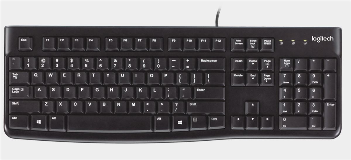 Logitech K120 USB US membranska tastatura sa numeričkim delom