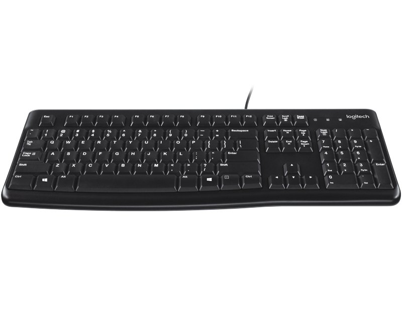 Logitech K120 USB YU žičana membranska tastatura sa numeričkim delom
