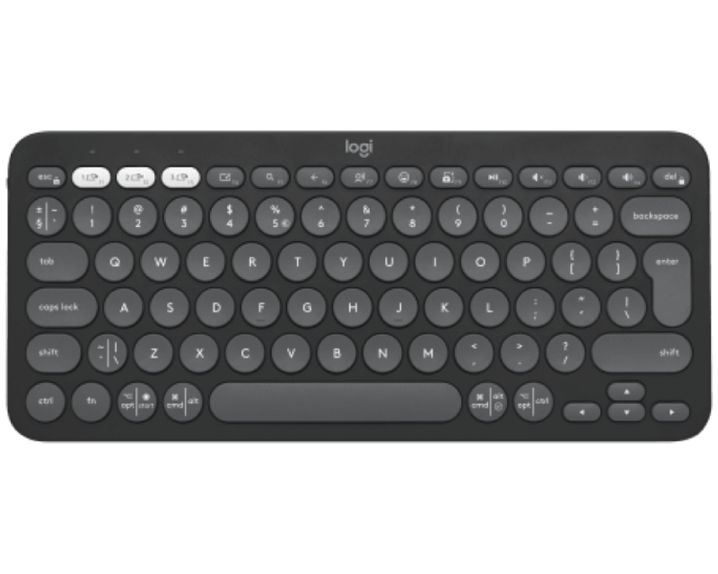 Logitech Pebble Keys 2 K380s Bluetooth tastatura, US, grafitna