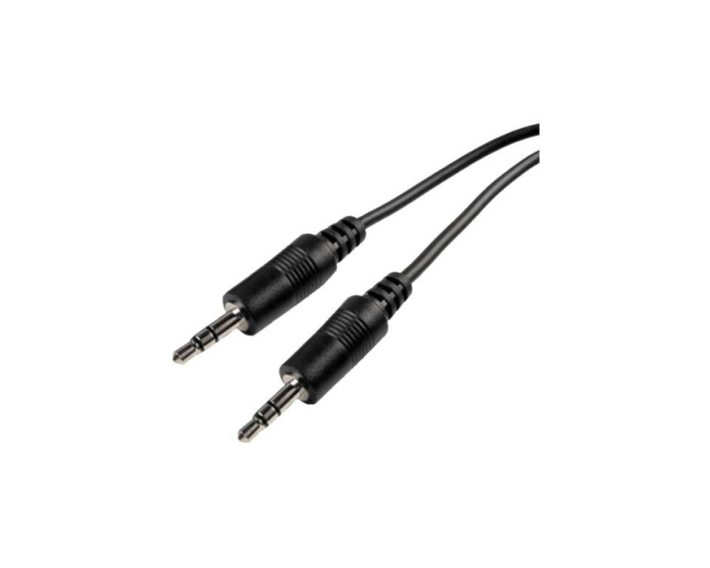 Fast Asia AUX audio kabl 3,5 mm stereo M/M, 2,5 m, crni