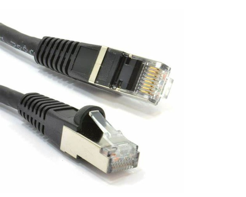 E-Green SFTP Cat6A mrežni kabl 10 m, crni, RJ-45