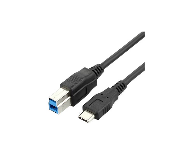 USB-C na USB 3.0 tip B kabl za štampač, 1 m, crni