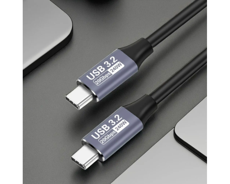 USB-C na USB-C kabl 20 Gbps, 240 W, 8K/60 Hz, 1 m