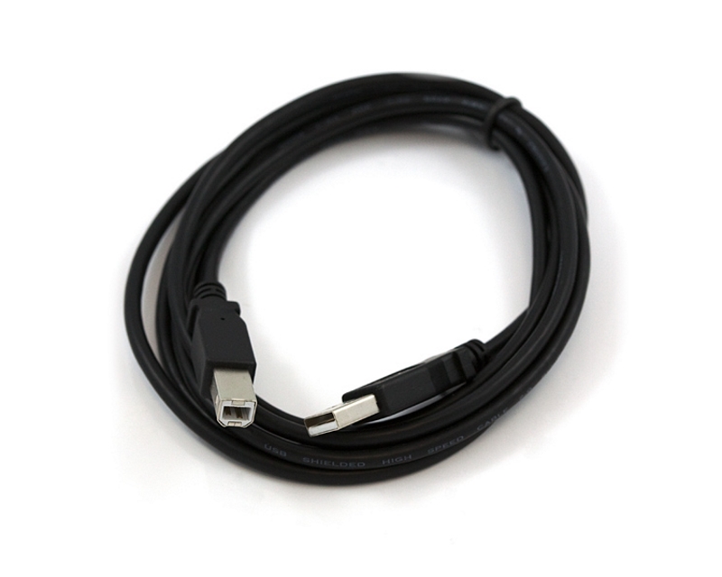 USB 2.0 kabl A muški na B muški, 1,8 m, crni