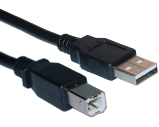 USB 2.0 kabl A muški na B muški, 3 m, crni