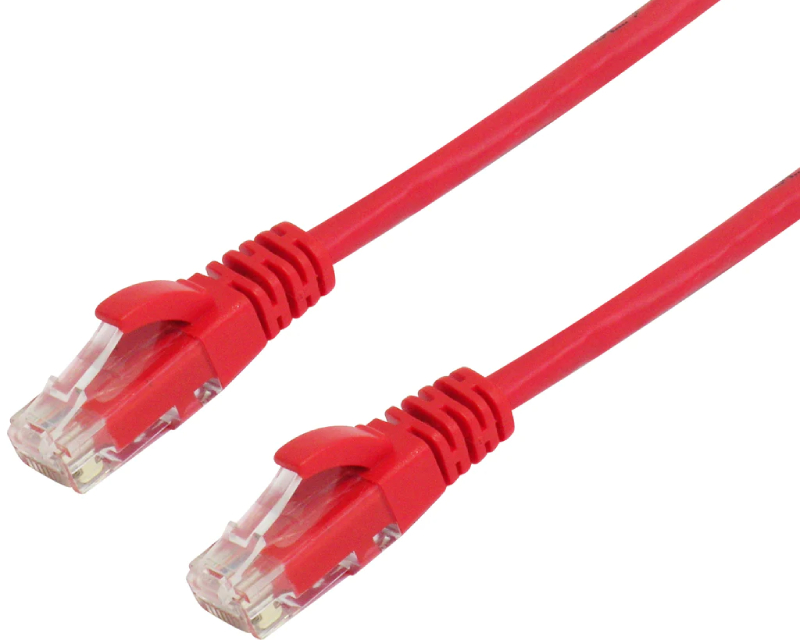 E-Green UTP Cat6 mrežni kabl, 0,3 m, crveni