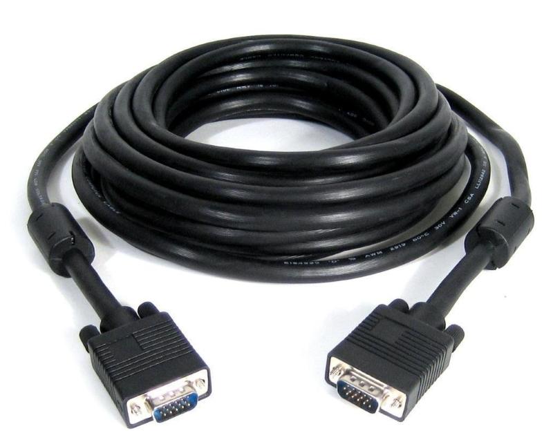 E-Green VGA D-sub kabl M/M, 10 m, sa feritnim jezgrima