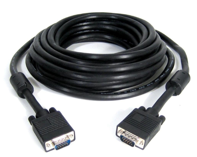 E-Green VGA D-sub kabl M/M, 15 m, sa feritnim jezgrom
